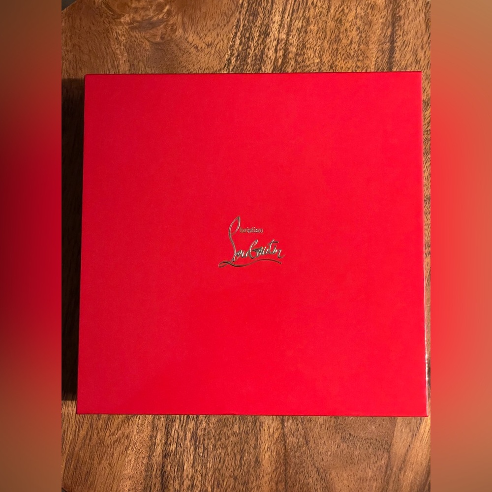 Christian Louboutin Red Studded Card Case - Picture 6 of 6